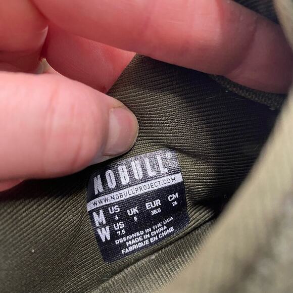 Nobull Olive Green Canvas Crossfit Trainer Work Out Gym Shoes Women's 7.5 - Picture 6 of 6